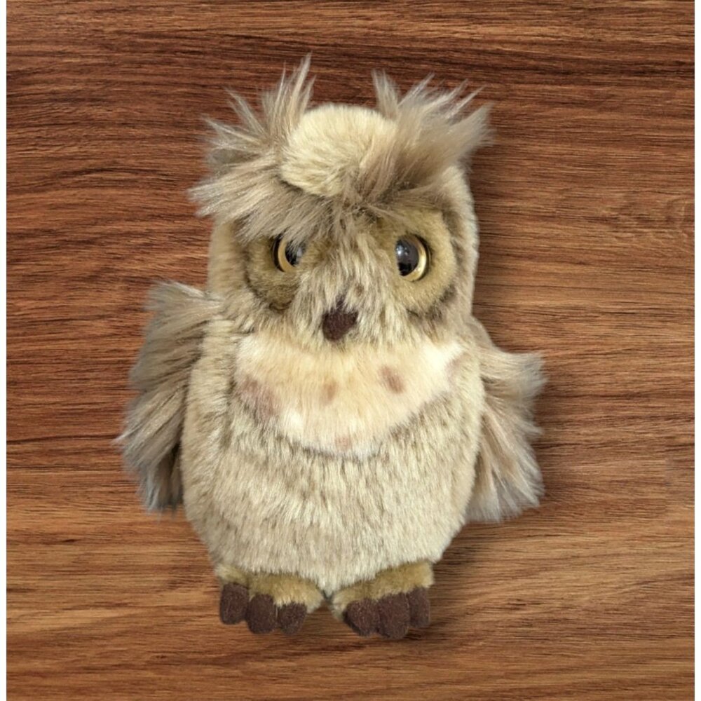Living Nature Realistic Plush Owl8" Soft Stuffed Animal‎ Toy Bird